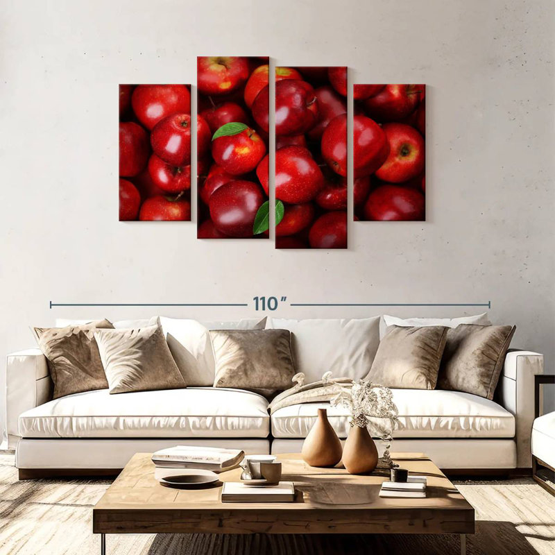Pommes rouges fraîches Yarlin, H 48 po x l 75 po