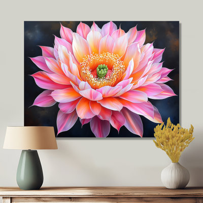 Décoration murale cactus en fleurs dans le désert de Mojave II - Cactus floral