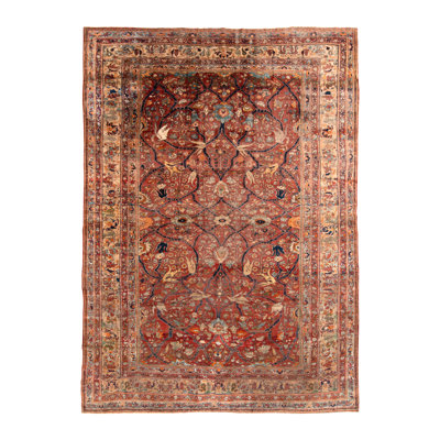 One-of-a-Kind 8’x10’8” 1920s Silk Area Rug in