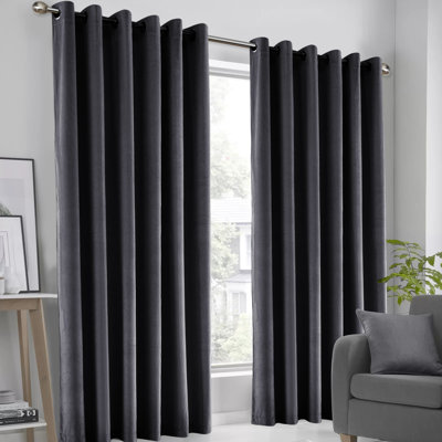 Luxury Crushed Velvet Eyelet sheer Curtain