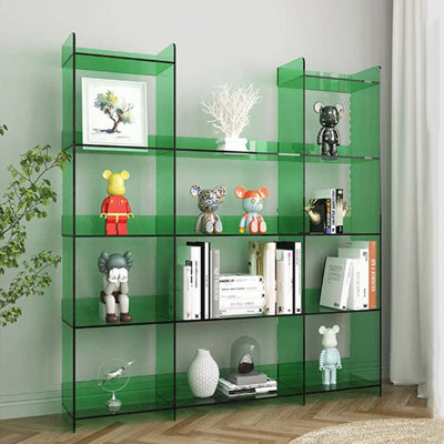 Modern acrylic minimalist multi-layer bookcase