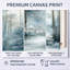 «Blue White Caenada III - Blue Rustic Wall Art», impression sur toile sereine-674623460-674623467