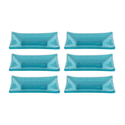 Glass Dinnerware 4.25" x 2.5" x h:0.5" 1 oz. Rectangular  Glass Ramekin (Set of 6)