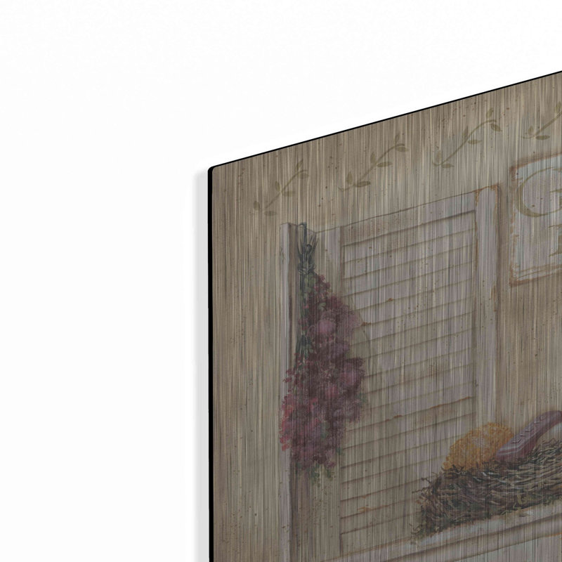 «Garden Bath» par Pam Britton, August Grove®, art mural en métal, H 16 po x l 24 po