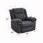 Fauteuil inclinable électrique en microfibre Domana