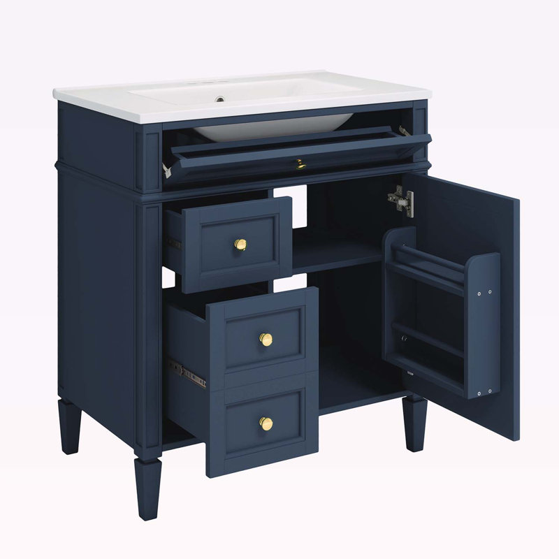 Meuble-lavabo de 30 po avec lavabo supérieur