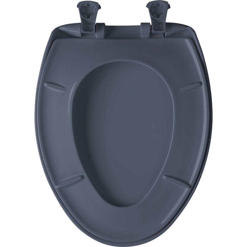 Elongated Toilet Seat and Lid, Denim Blue