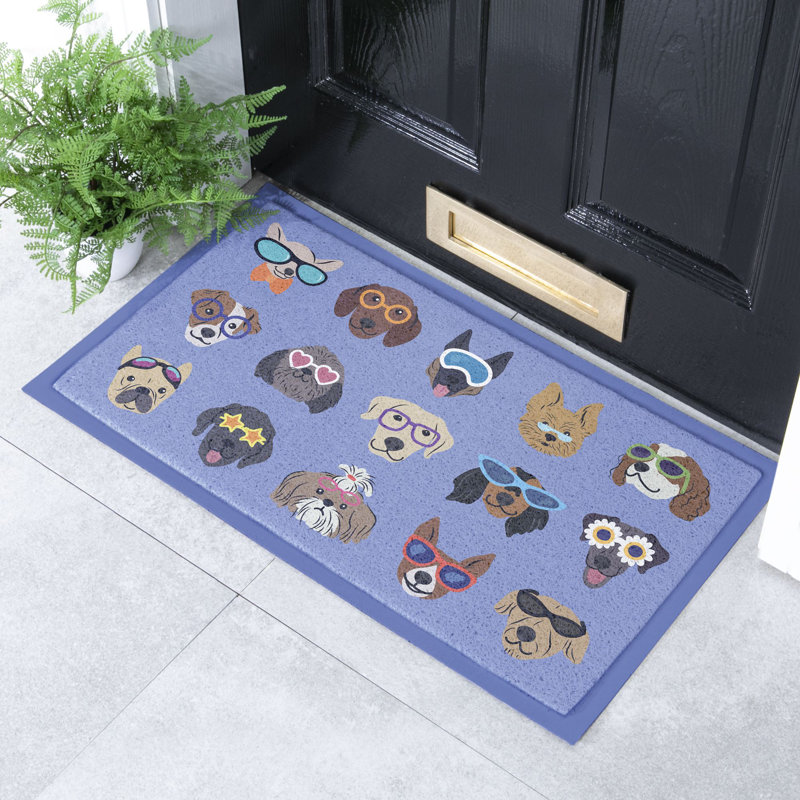 Sherron Non-Slip Animal Print Doormat