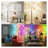 67'' Modern Black LED Floor Lamp with 3 Adjustable Heads & Dimmer.