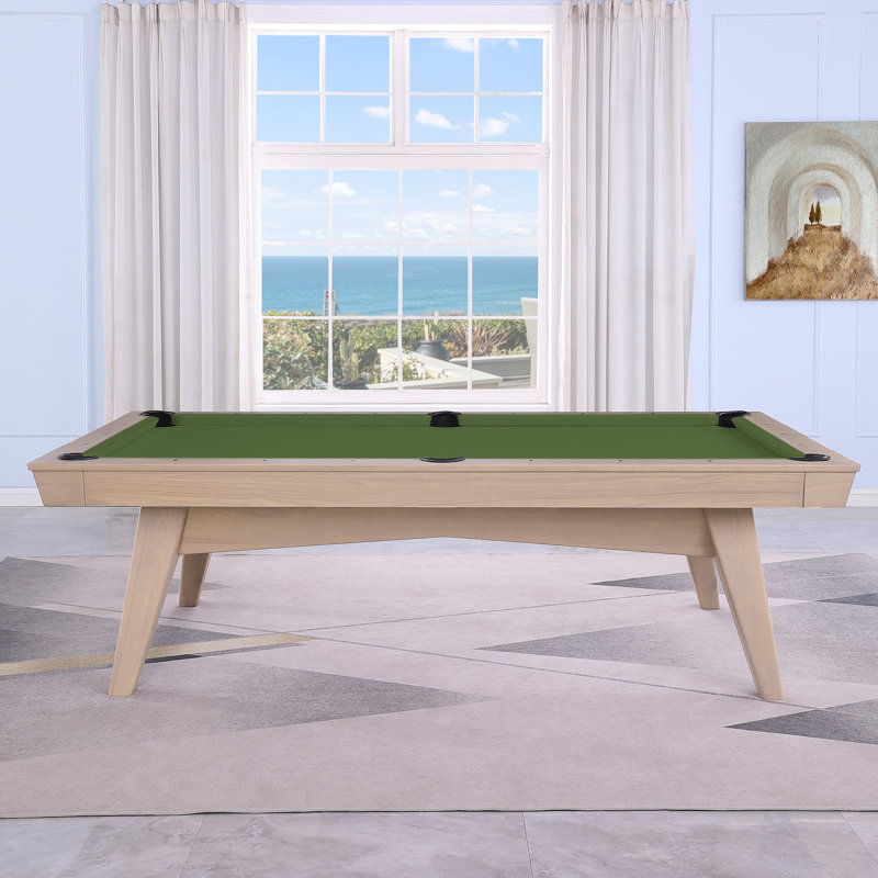 Table de billard sans ardoise ModArt, Bois flottant, 7 pi, Vert anglais