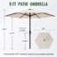  Parasol de marché 9 pi -739378635