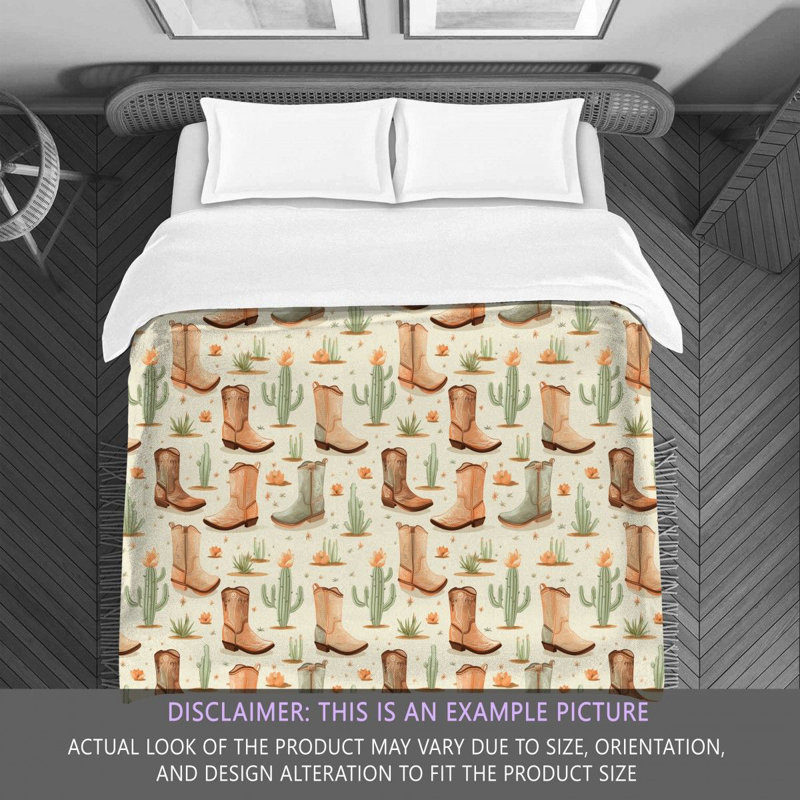 Cowboy Cactus Comforter, King Comforter