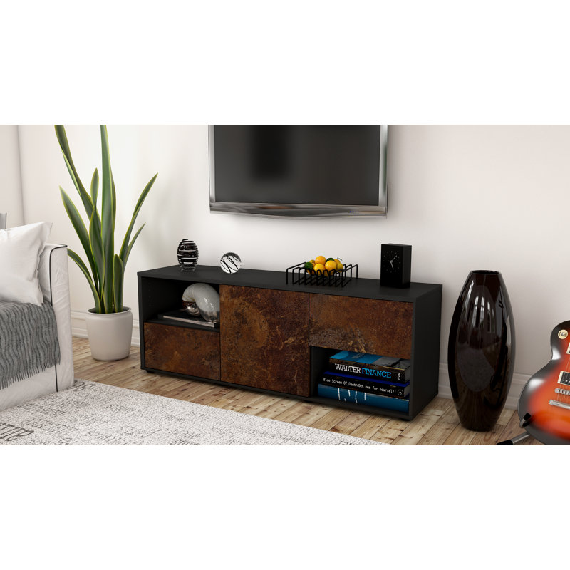 Wurth TV Stand for TVs up to 60", Rust / Matte Anthracite