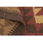 Tapis zone en laine brun/bourgogne 3 pi 5 po x 4 pi en laine one-of-kind-noué la main Lorain