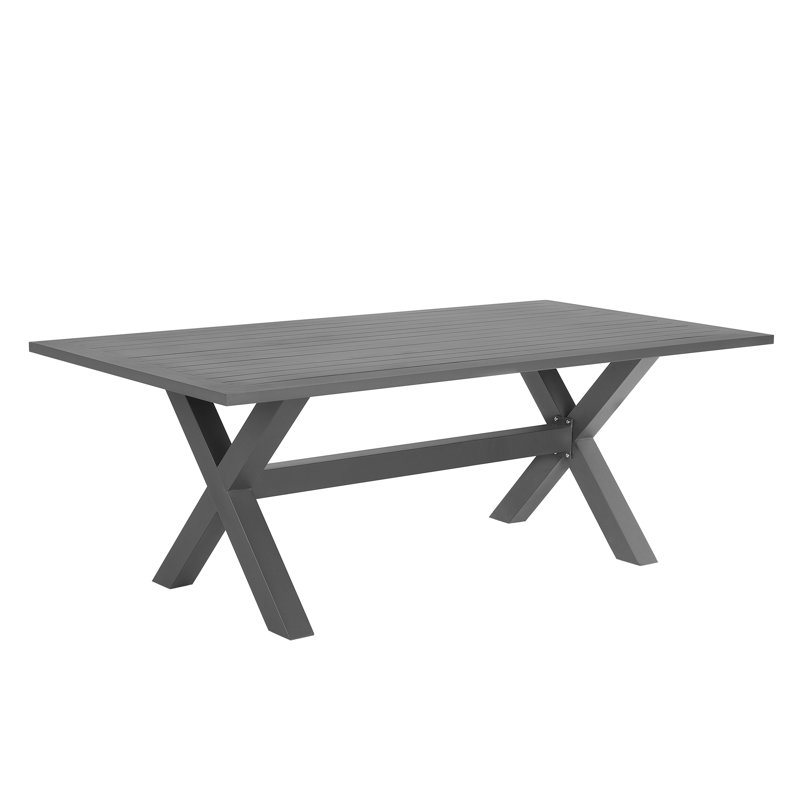 Dibella Rectangular Metal Outdoor Dining Table , 200cm cm W 105cm cm D