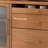 Scandinavian Cherry Wood Storage Food Cabinet