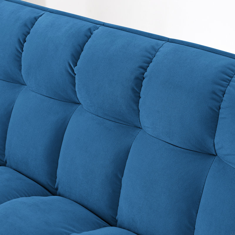 Canapé-lit polyvalent pliable de 54,33 pouces en 3 longueurs, lit escamotable en velours