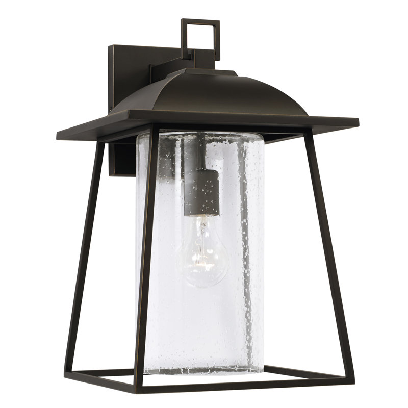 Lanterne murale d'extérieur 16,25 po H, Bronze huilé, H 16,25 po x l 10,5 po x P 11,25 po