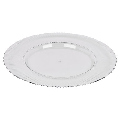 Plastic / Acrylic No Pattern Charger
