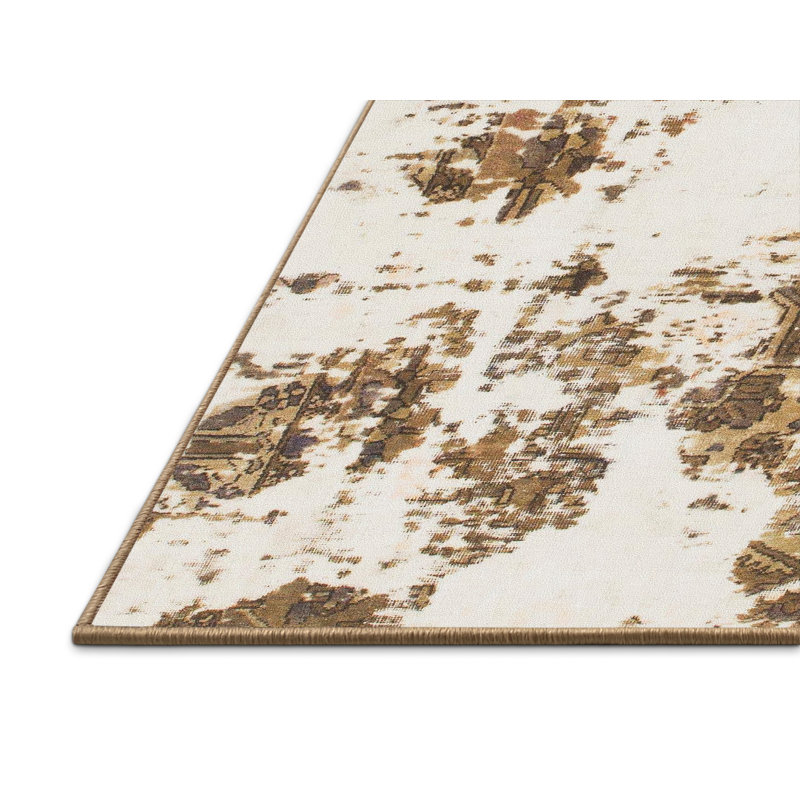 Starrucca Wool Abstract Indoor Rug, Rectangle 3' x 5'