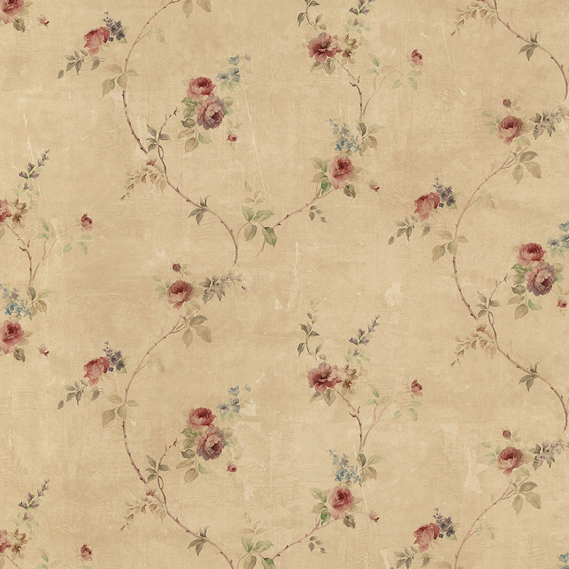 Stockard Floral Roll, Tan