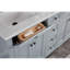 60" Solid Wood Sink Vanity  With 1' Artificial Stone Top-483886937