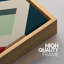 " Mid Century Illusion Pastel Colour Blocks Abstract Shape Illustration Modern Art Chic Multicolor " 3 - Pieces-98697207-98697208