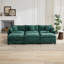 Canapé Cloud 3 places avec coussin double couche et chenille respirante-129593089-129593091