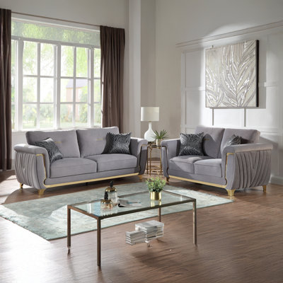 Lavern 2pc Livingroom Set by Everly Quinn