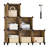 Sturdy Rustic Cube Storage Organizer, Customizable 6-Shelf Unit For Office And Garage, Black Finish