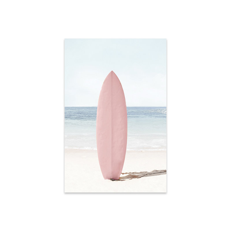 Surfboard Summer - Photographie sans cadre, H 32 po x l 24 po x P 0,25 po