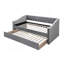 Mobilier de chambre à coucher 1pc avec lit gigogne et capitonnage