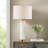 Table Lamp With Gold Metal Base And E26 Socket (Bulb Not Included)