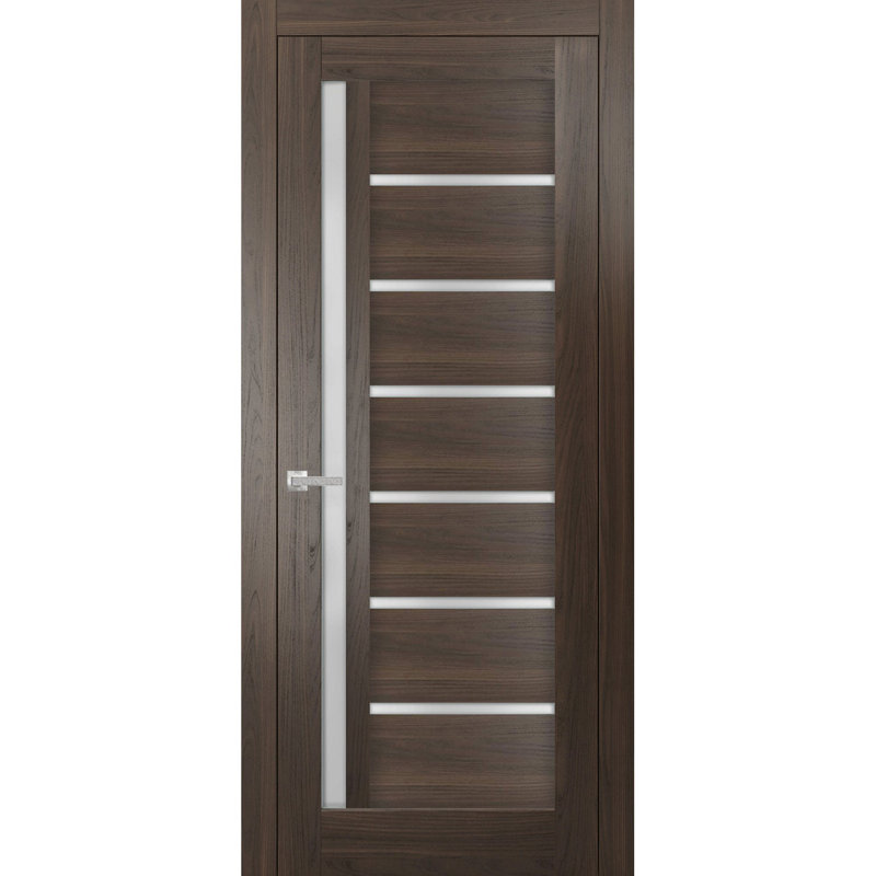 Porte brun standard en bois manufacturé Quadro, 36 po x 80 po
