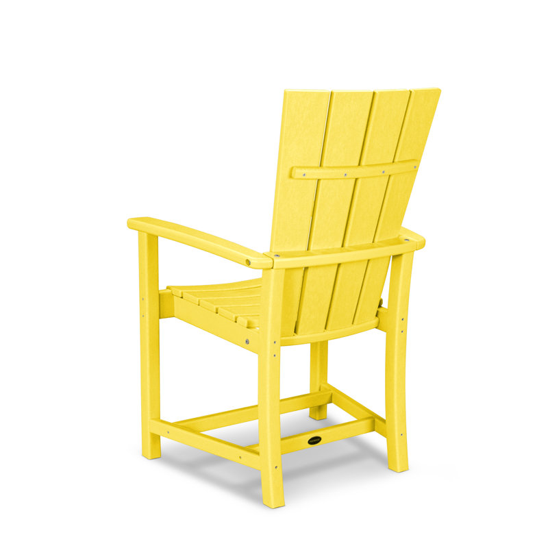 POLYWOOD Quattro Adirondack Dining Chair, Lemon