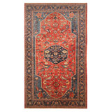 Aryana Wool Oriental Area Rug in Red