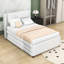 Lit plateforme tapissier double avec lit gigogne Jadarrion-1758670649