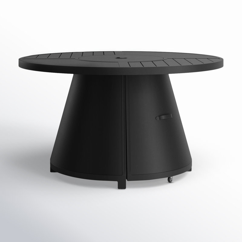 Everlee Aluminum Round Fire Pit Table