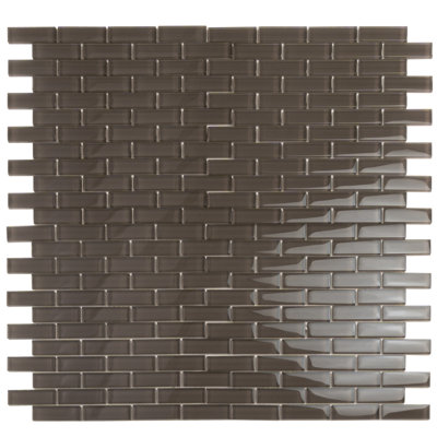 11.9"X 11.9" Polished Glass Brick Tile