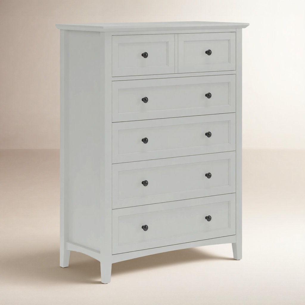 Renee 40" Mahogany Dresser, Gray
