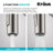 KRAUS Oletto Touchless Sensor Commercial Pull-Down Single Handle Kitchen Faucet with QuickDock Top Mount Assembly-66764881