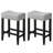 Backless Saddle Upholstered 26" Counter Stool with Wood Frame-1247161820