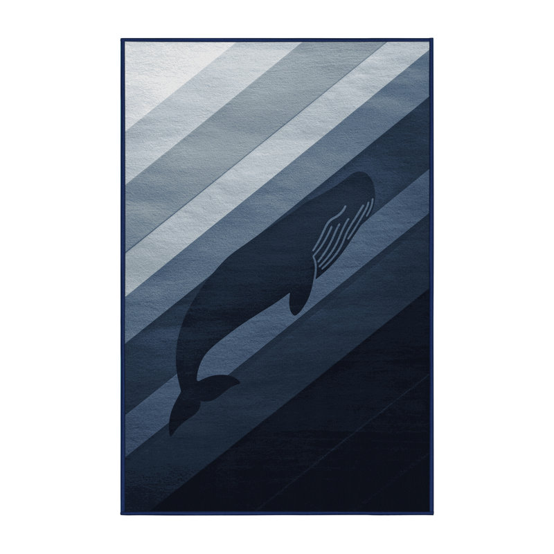 Tapis gris moelleux doux et moelleux en baleine Abson, 7 x 10