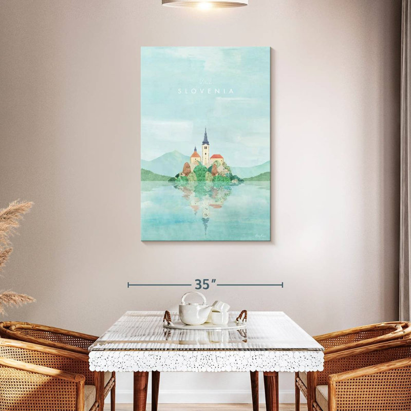 Aime, affiche de voyage rétro slovène, H 45 po x l 30 po