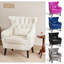 Fauteuil d'appoint rembourré en velours épais et confortable-2132290118