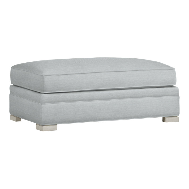 Nicholas Upholstered Ottoman, Wrenn, Perigold Tres Chic Ice Blue