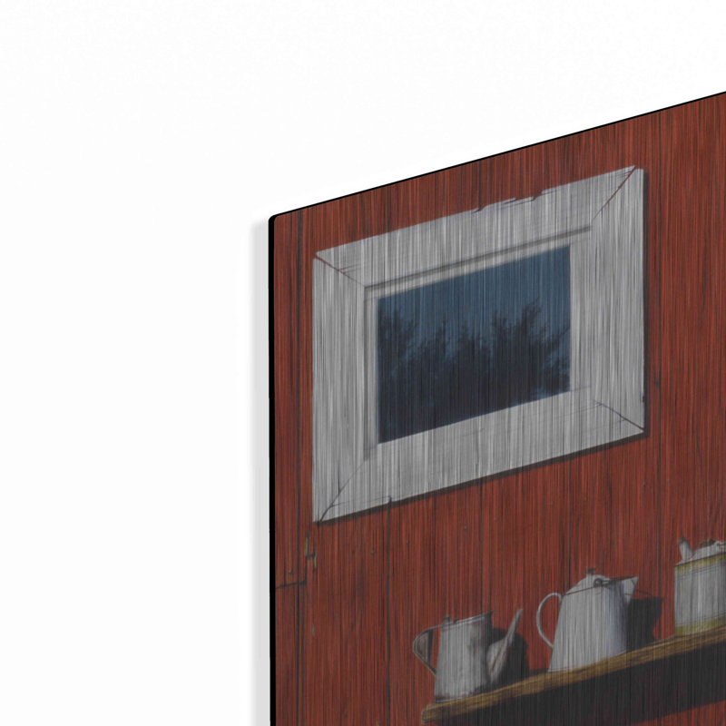 "Red Barn Antiques" par Cecile Baird, H 24 po x l 16 po