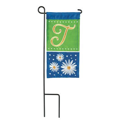 Mini Flag Daisy Monogram 4x8.5