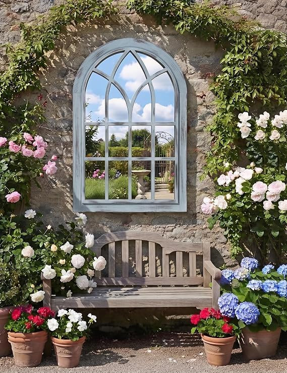 Glass Arch Wall Mirror