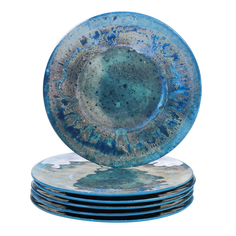 Certified International Radiance Melamine Dinner Plate, Teal